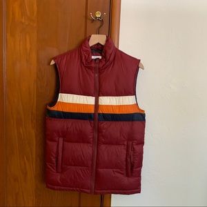 Goodfellow Striped Puffer Vest, Mens, Small